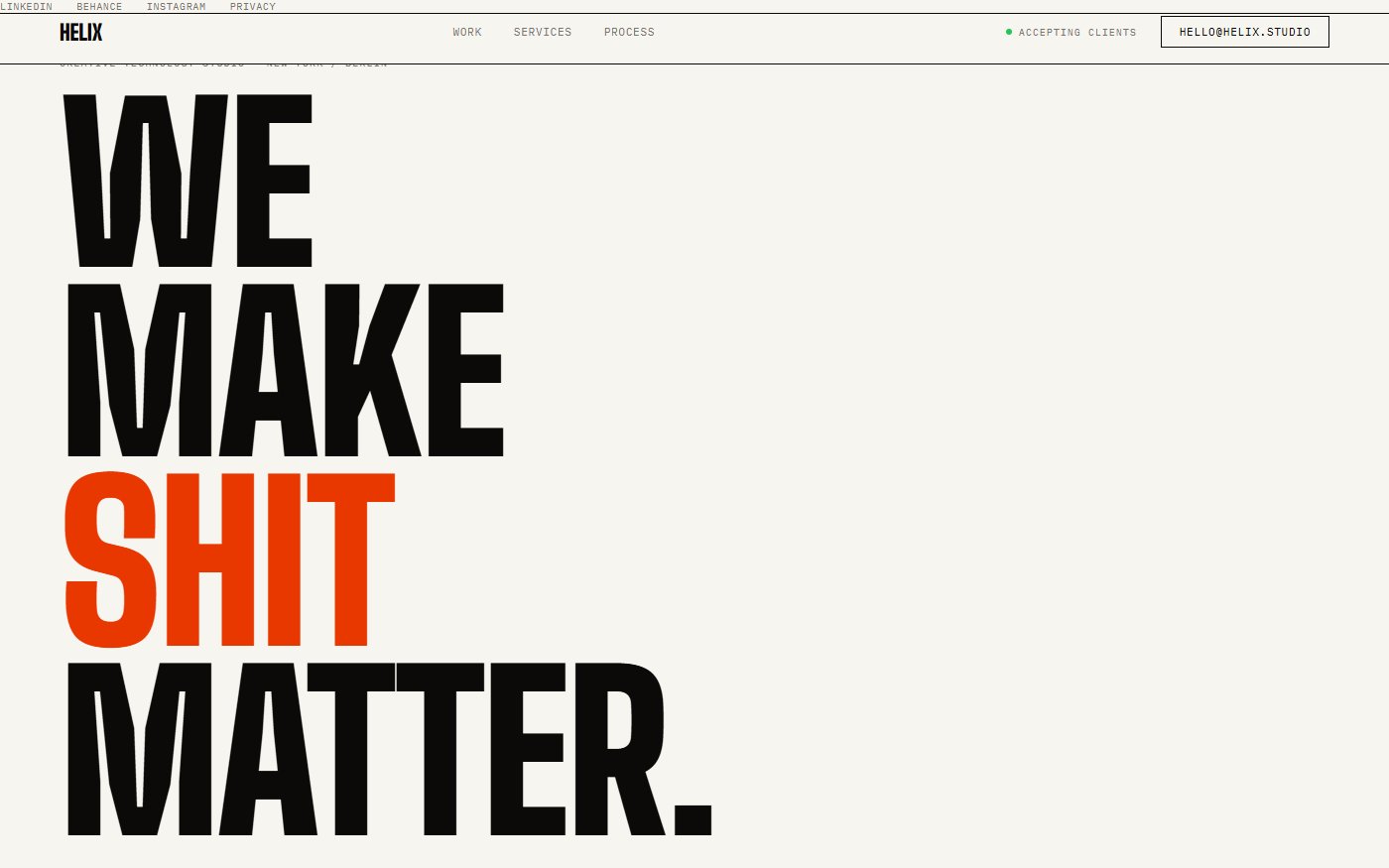 HELIX Studio — Creative Technology Studio