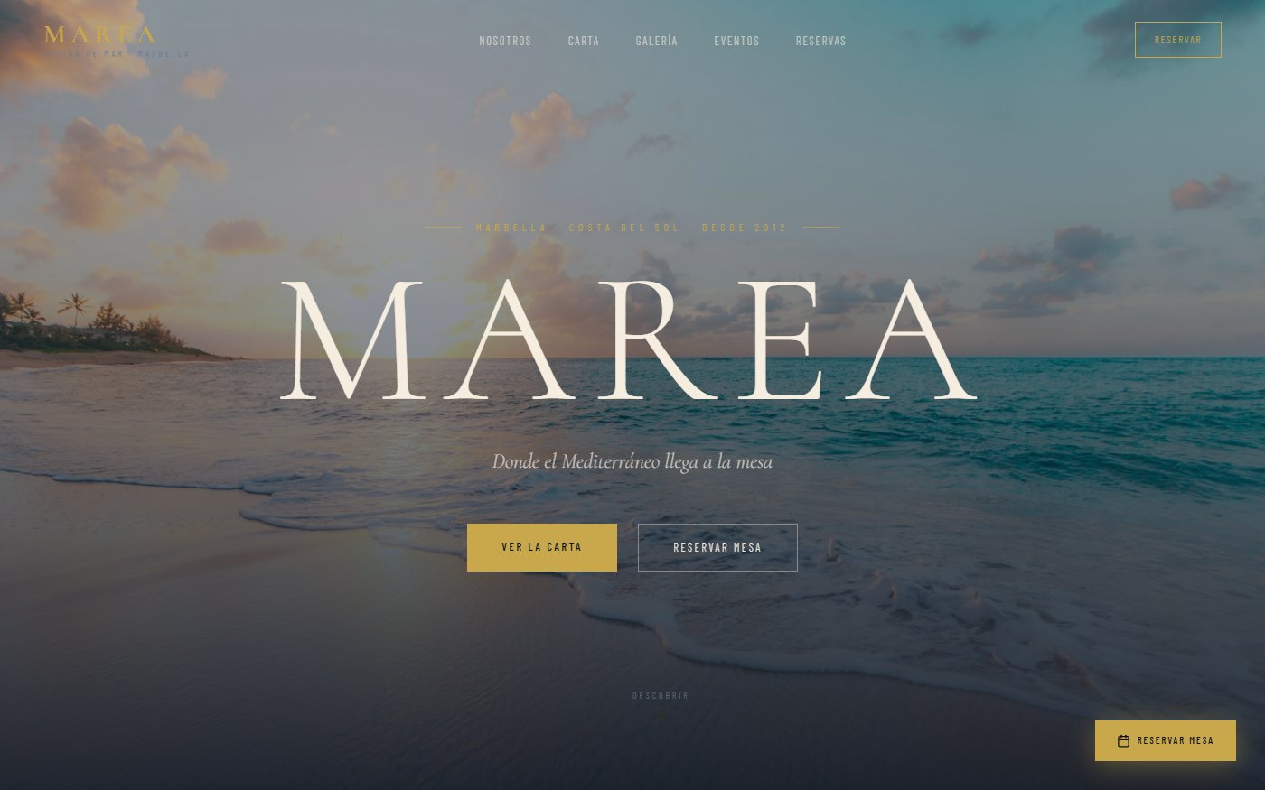 MAREA Marbella — Restaurante mediterráneo